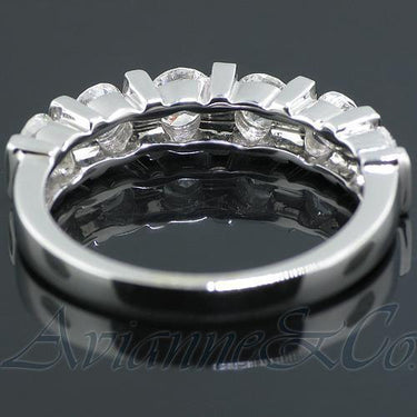 14K White Solid Gold Womens Diamond Wedding Ring Band 1.25 Ctw